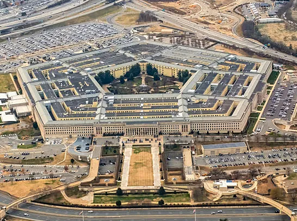 Arial view of the Pentagon