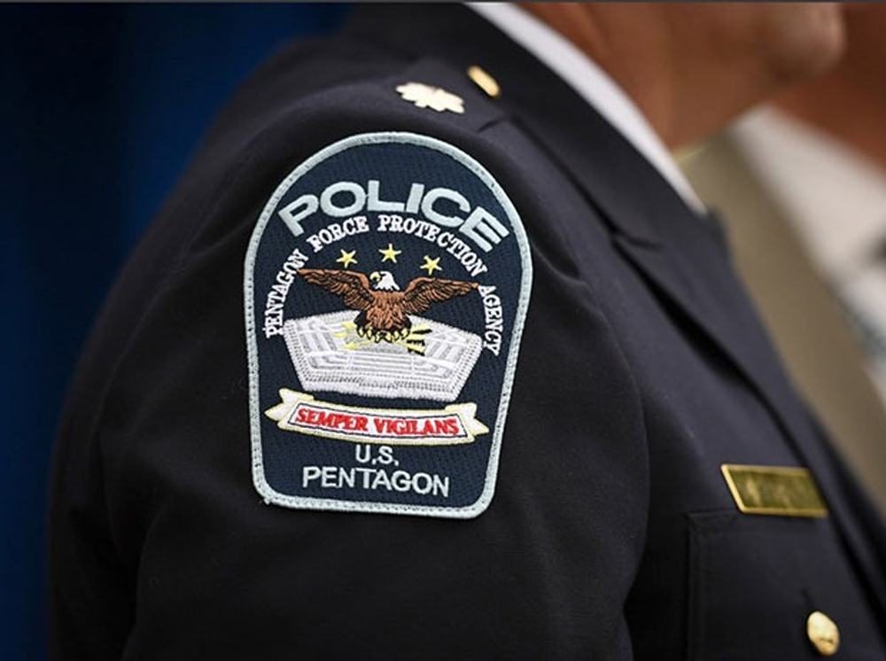 A Pentagon police officer's shoulder patch.