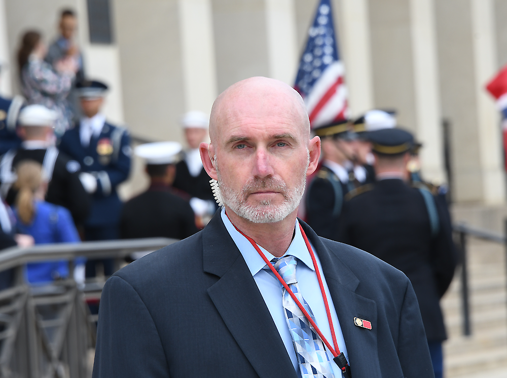 PFPA special agents ensuring the security of a VIP.