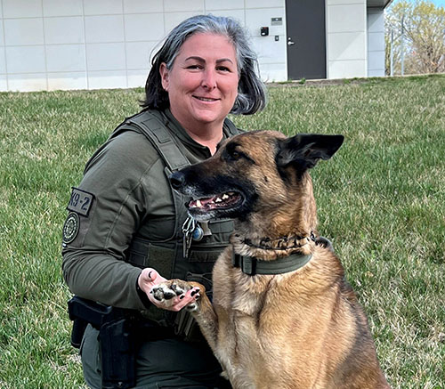 dog and handler